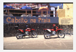 mit dem Motorrad am Strand